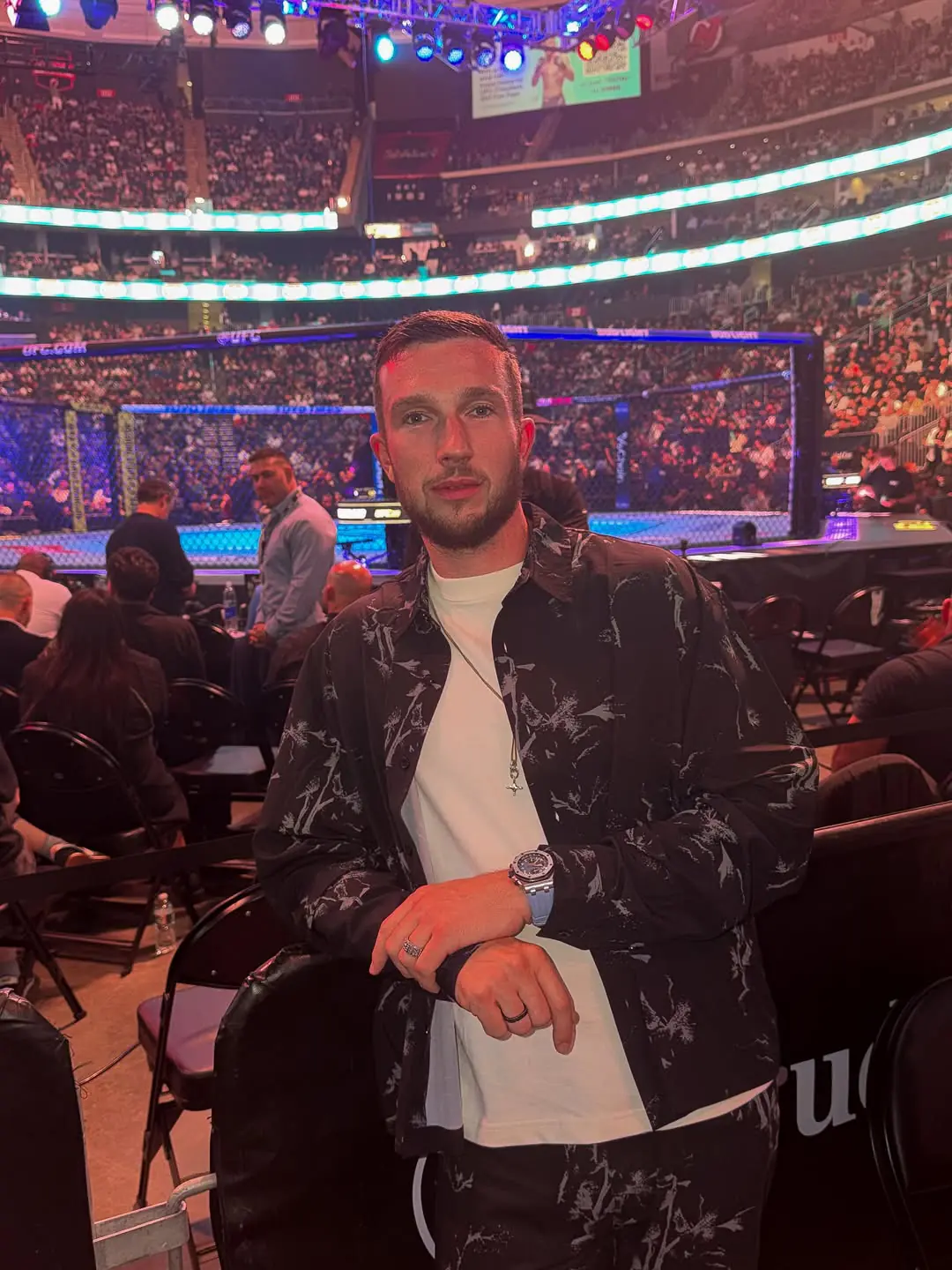 Pablo BeFirst cageside at a UFC event